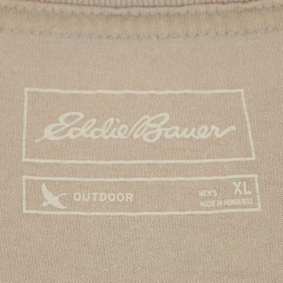 Eddie Bauer First Ascent Men's Extra Large Tan Gray Crewneck Short Sleeve Tee - Picture 6 of 7